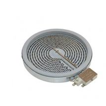 Rosi - res 93679728 Chimenea radiante 1800W Vitrocerámica - Gris