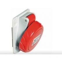 Rosi receptáculo empotrado inclinado 400v 4p ip67/67 rojo - 1007002q