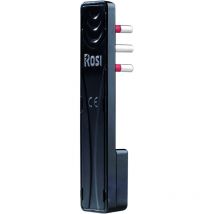 Rosi spina ultra piatta 90° 16ah 2p+t col. nero - Rosi