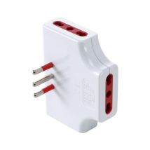 Rosi triple adaptateur 2p+e 10/16a 250v blanc - rs78132t