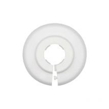 Tirinnanzi - rosetta apribile bianca per tubi da dn. 14 mm. pack 10 pezzi 434400PB14