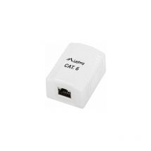 Rosone di superficie lanberg cat.6 ftp 1x presa rj45 blanco
