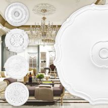 Rosone in pu - decorazione interna, stucco per soffitto e parete, materiale duro - R101-R124: R113 - ø 48 cm