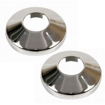 Rosone In Pvc Cromato Da 28 Mm - Set Da 2
