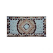 Rosone in vetro murano frozen bge 33X66 cm rivestimento bagno cucina