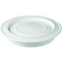 Rosone vernickt weiß 12 cm