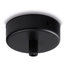 Bonetti Illumina - Rosone multicavo in ferro nero diametro 8 con 1 foro H.3 - Ø8
