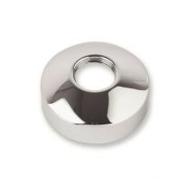 Tirinnanzi Rosone a Scatola Ottone Cromato Ø70 H.25 Con Foro Filetto Ø3/4' - 436602OC