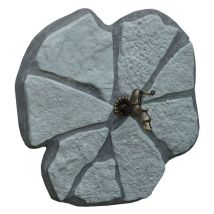 Rosone in pietra ricostruita grigia 67x4xH65cm – Fontana da giardino – Materiale: pietra ricostruita
