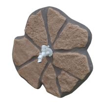 Rosone in pietra ricostruita tabacco 67x4xh65cm – Fontana da giardino – Elementi unici
