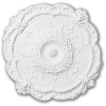 Rosone soffitto parete 156027 Profhome elemento decorativo elemento soffitto stile rococò barocco bianco ø 38,3 cm