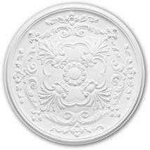 Rosone soffitto parete 156024 Profhome elemento decorativo elemento soffitto stile neoimpero bianco ø 49,6 cm