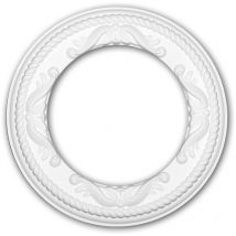 Rosone soffitto parete 156052 Profhome elemento decorativo elemento soffitto stile rococò barocco bianco ø 31 cm