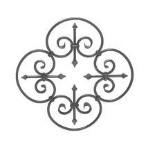 Rosone - Altezza 580mm larghezza 580mm sezione tubo tondo Ø12mm - Ferro battuto - Saldatura