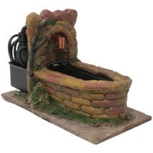 Fontana in Resina per Presepe con Pompa 18x9 cm 84334