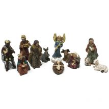 Rossi Rosa - Natività in Resina Completa 3 cm 11 pezzi