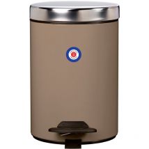 Rossignol - Poubelle de salle de bains à pédale 3L Fabriqué en France - duo