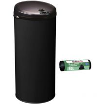 Rossignol - Poubelle de cuisine automatique 45L et 10 sacs poubelle 50L - sensitive
