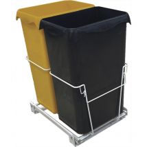 Poubelle de tri 2x23L encastrable sous évier - easytri Rossignol