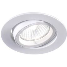 Rossini Illuminazione - Faretto Led 1x50w Incasso Soffitto Gu10 Rotondo Orientabile Bianco Metallo Ø95mm Foro 82mm Ip20 205984-b