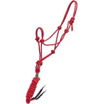 Rouge - Carrière nouée en nylon avec de longues