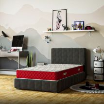 Elite Mattress - Matelas 90x190 rosso Hauteur 25cm Rosso