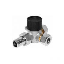 Rossweiner - Dreiwegethermostatventilunterteil ½" für Forsterheizung Anschl. rechts mit Entl. 1237141