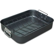 Rostiera Con Griglia 41x30x8,3 Cm Carbon Steel