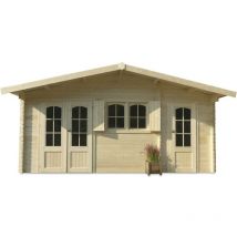 Solid - Abri jardin bois 'Rostock' - 22.04 m² - 5.68 x 3.88 x 2.75 m - 40 mm