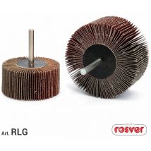 Rlg ruota ruote lamellari in tela abrasiva al corindone gambo 6 mm grana: 80 - altezza: 30 - diametro: 80 - Rosver
