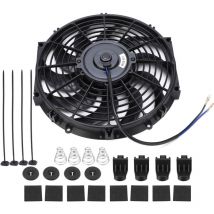 12V 80W Ventilateur de Refroidissenment de Voiture, Ventilateur de Refroidissement de Moteur de Radiateur Electrique Universel aux 10 Lames Incurvées