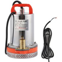 180W Pompe Submersible, Pompe Submersible Petite Batterie Solaire Piscine Nettoyage 8 mètres Ascenseur 2.1 mètres Câble DC(12V) - Rosvola