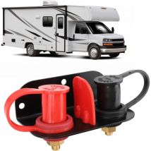 Rosvola - 3/8 Remote-Batterieklemmen mit robuster Montagehalterung 250 a, Marine-Batterieladeset, Startpfosten für Auto, utv, Wohnmobil, Can-am Truck