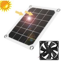 6v 10w Ventilateur D'extraction à Énergie Solaire , Mini Ventilateur de Puissance de Panneau Solaire Étanche pour Grenier à La Maison, Serre, Maisons