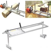 Rosvola 90 CM Tragbares Kettensägenwerk, 30-Zoll-Kettensägenwerk aus Aluminium und Edelstahl, für Bauarbeiter und Tischler