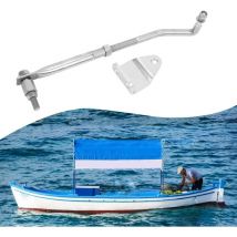 Barre de direction universelle pour moteur hors-bord 265-315 mm, en acier inoxydable, réglable, pour moteurs hors-bord de 15 cv à 200 cv - Rosvola