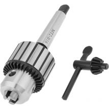 Rosvola - MT2 B16/1-13 mm Mandrin de perceuse de type clé en acier au carbure , pour les opérations de centrage, de taraudage et d'alésage des tours