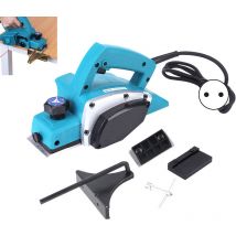 Rosvola - Rabot Électrique Filaire 800W Raboteuse Ponceuse à Bois Vitesse 11000r/min Largeur de Coupe Maxi 82 mm Profondeur Réglable 0-1 mm pour le