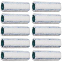 Cryl mini rouleaux L.100 mm polyester tissée pommelé Poils: 12 mm (x10) - Rota
