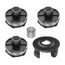 Rotationnel-bobines de remplacement pour tondeuses à gazon, accessoires pour : DUR181, DUR141, DUR180Z, DUR181Z - (3 pièces bobine + 1 pièce