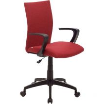 Rote Bürostuhl Milano mit Nylonstruktur und gepolsterter Sitzfläche (58x58xh93(99) cm)