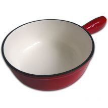 Rotel 1010150 - Casseruola per fonduta in ghisa smaltata, 2 L, colore: Rosso, Ghisa, 21 cm