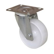 Rotella port-roll D.80 mm, piastra girevole 105x80 mm, altezza 107 mm
