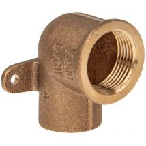 Rotguss-Lötfitting Deckenwinkel 22 mm x 3/4 Zoll ig - Typ 4472G, dvgw