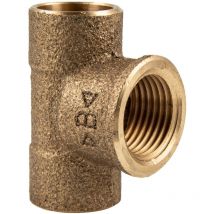 Ibp Bänninger - Rotguss-Lötfitting T-Stück 22 mm x 3/8 Zoll ig - Typ 4130G, dvgw