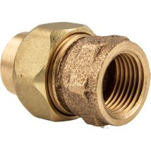 Rotguss-Lötfitting Verschraubung flachdichtend 18 mm x 3/4 Zoll ig - Typ 4330G, dvgw