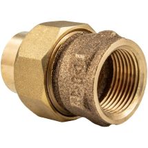Rotguss-Lötfitting Verschraubung konischdichtend 22 mm x 3/4 Zoll ig - Typ 4340G, dvgw