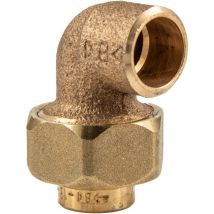 Ibp Bänninger - Rotguss-Lötfitting Winkelverschraubung 90°, 22 mm x 3/4 Zoll ig konisch dichtend - Typ 4096G, dvgw