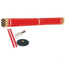 Rothenberger - Drain Rods (Set of 10) comes with 4'PLUNGER, Worm Screw & Straps