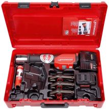 Rothenberger - romax 4000 elektrohydraulische Fitting - Pressmaschine Set Basic mit Pressbacken th 16-20-26 mm